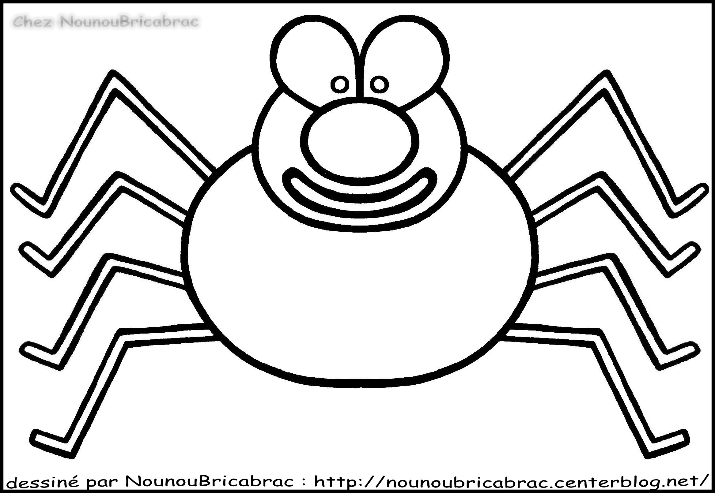 ぬりえページ: クモ (動物) #592 - 無料の印刷可能なぬりえページ