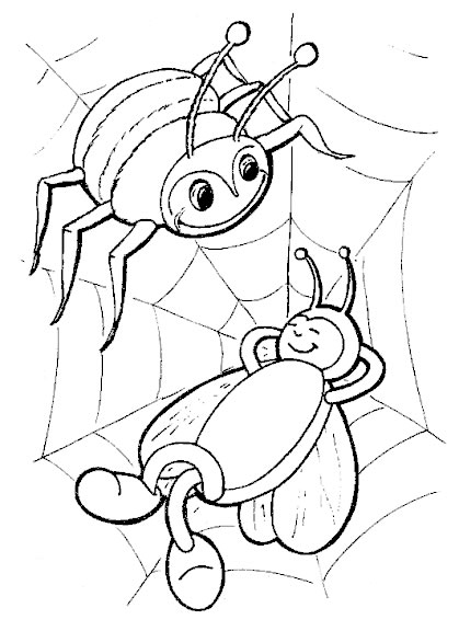 ぬりえページ: クモ (動物) #654 - 無料の印刷可能なぬりえページ