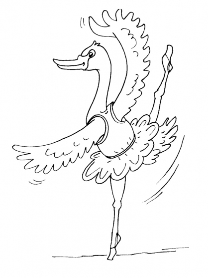 ぬりえページ: 白鳥 (動物) #5005 - 無料の印刷可能なぬりえページ
