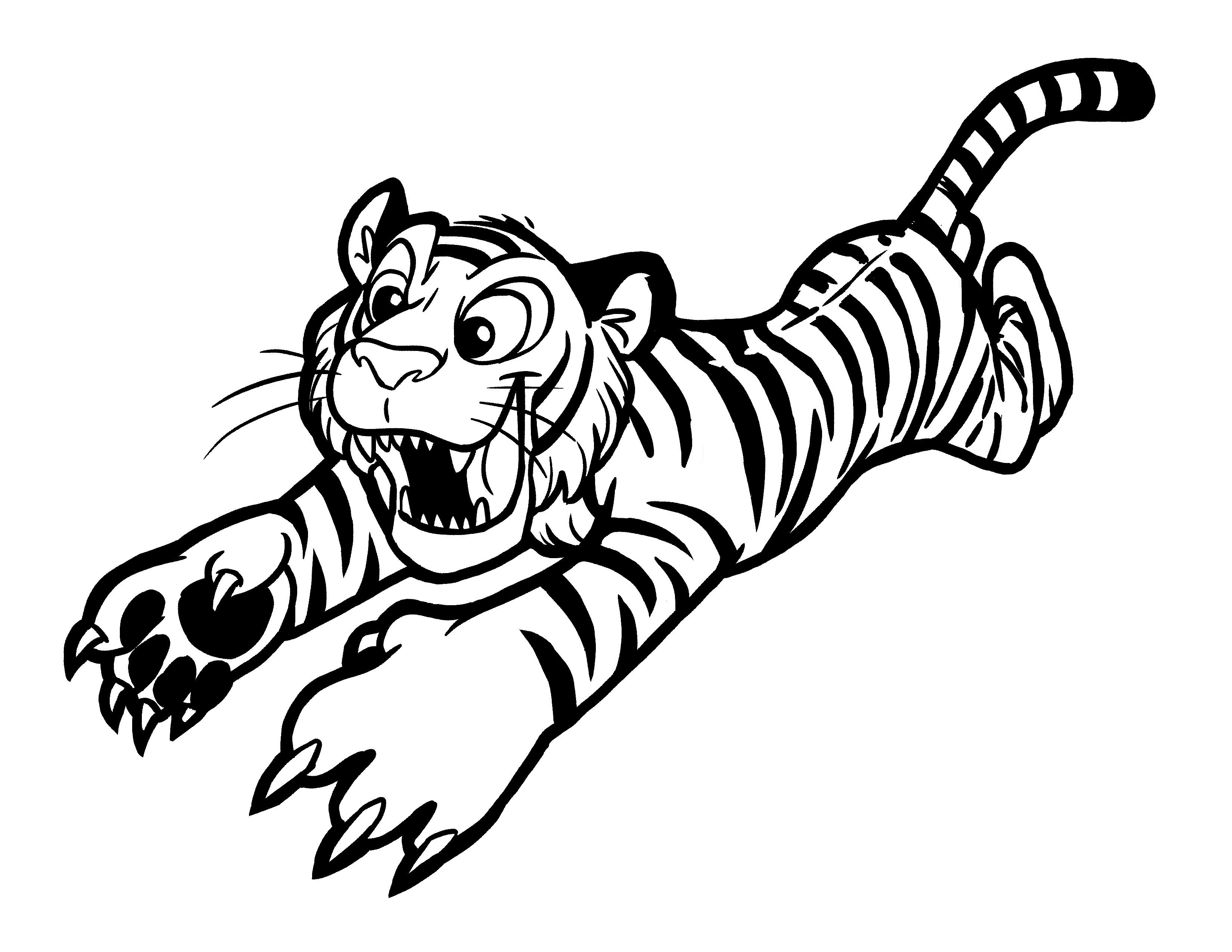 ぬりえページ: 虎 (動物) #13589 - 無料の印刷可能なぬりえページ