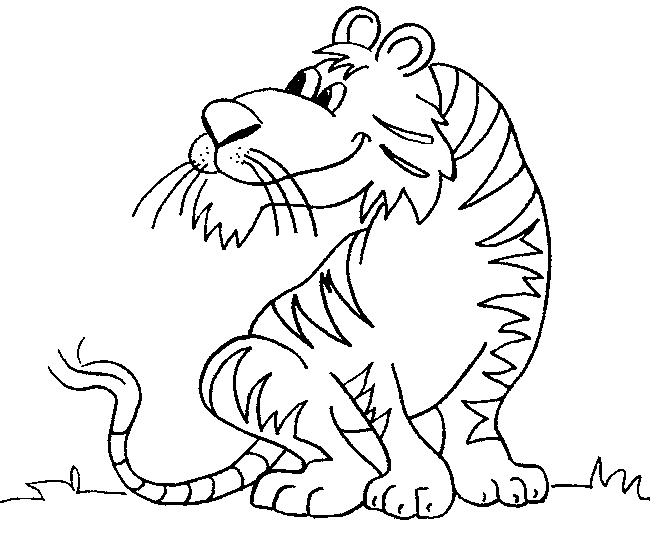 ぬりえページ: 虎 (動物) #13734 - 無料の印刷可能なぬりえページ