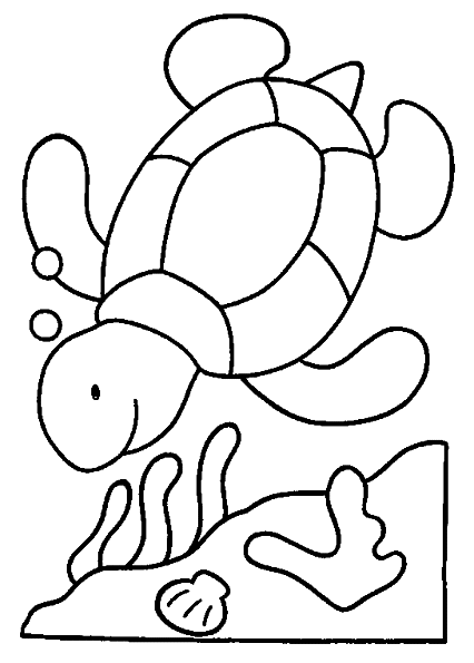 ぬりえページ: カメ (動物) #13415 - 無料の印刷可能なぬりえページ