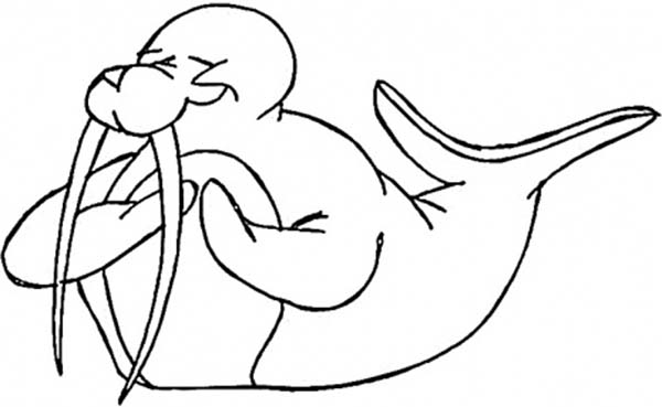 ぬりえページ: セイウチ (動物) #16640 - 無料の印刷可能なぬりえページ