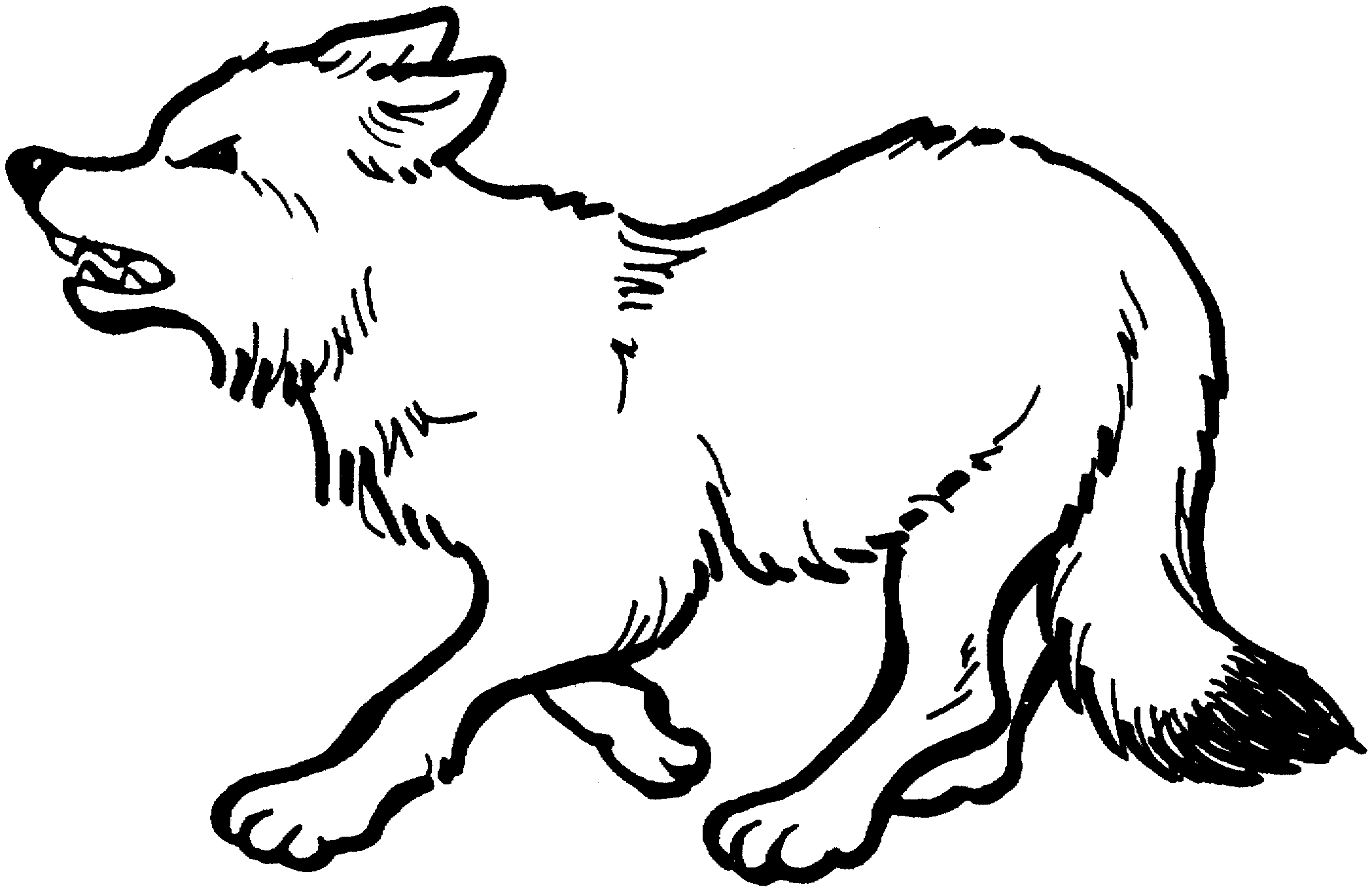 ぬりえページ: 狼 (動物) #10475 - 無料の印刷可能なぬりえページ