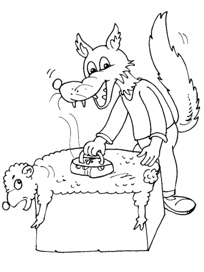 ぬりえページ: 狼 (動物) #10476 - 無料の印刷可能なぬりえページ