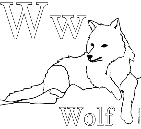 ぬりえページ: 狼 (動物) #10524 - 無料の印刷可能なぬりえページ