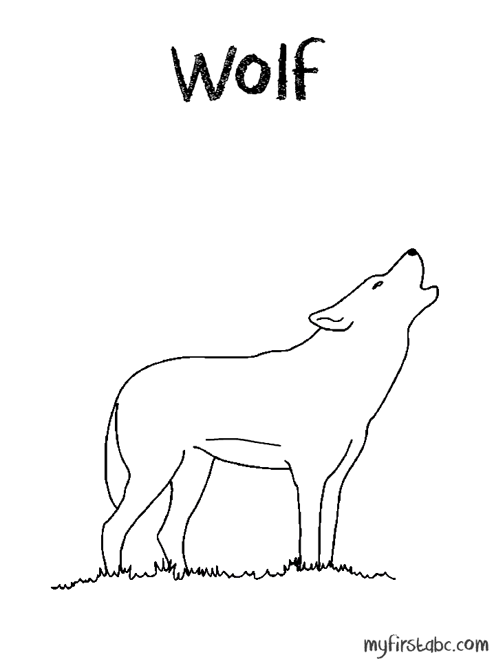 ぬりえページ: 狼 (動物) #10571 - 無料の印刷可能なぬりえページ
