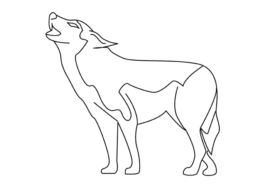 ぬりえページ: 狼 (動物) #10633 - 無料の印刷可能なぬりえページ