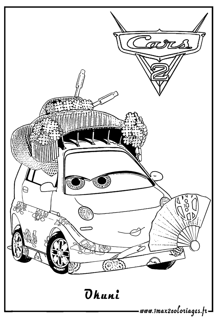 ぬりえページ: 車 (アニメ映画) #132554 - 無料の印刷可能なぬりえページ