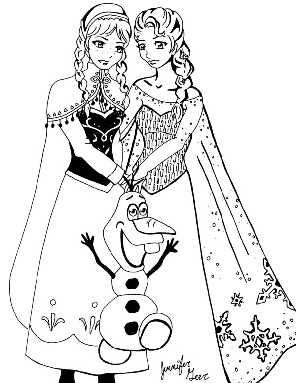 ぬりえページ: 雪の女王 (アニメ映画) #71772 - 無料の印刷可能なぬりえページ
