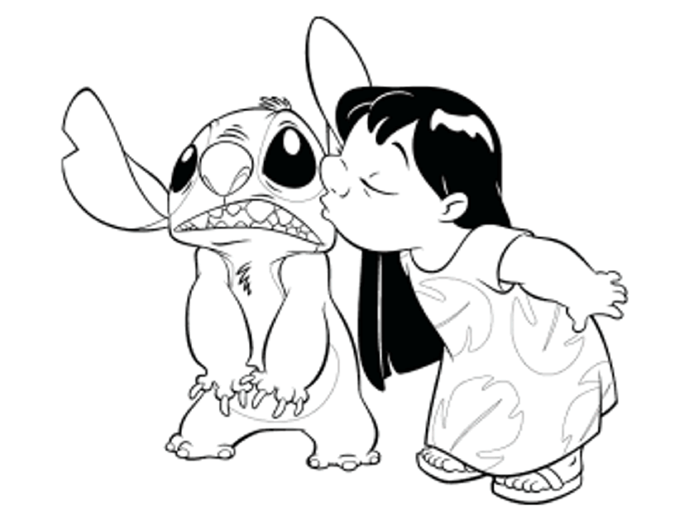 ぬりえページ: LiloとStitch (アニメーション映画) #44903 - 無料の印刷可能なぬりえページ