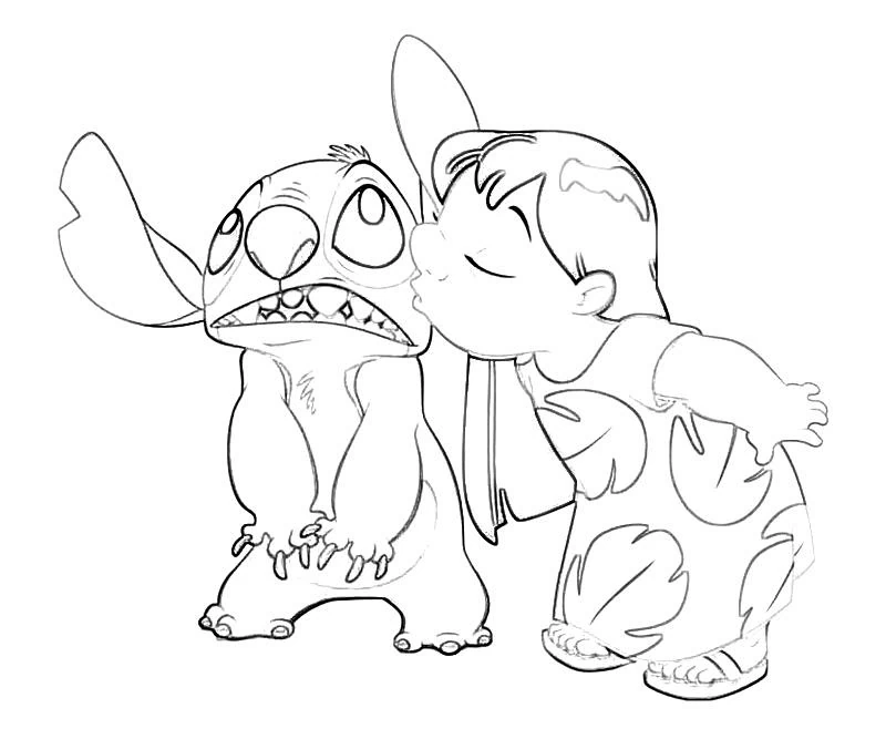 ぬりえページ: LiloとStitch (アニメーション映画) #44904 - 無料の印刷可能なぬりえページ