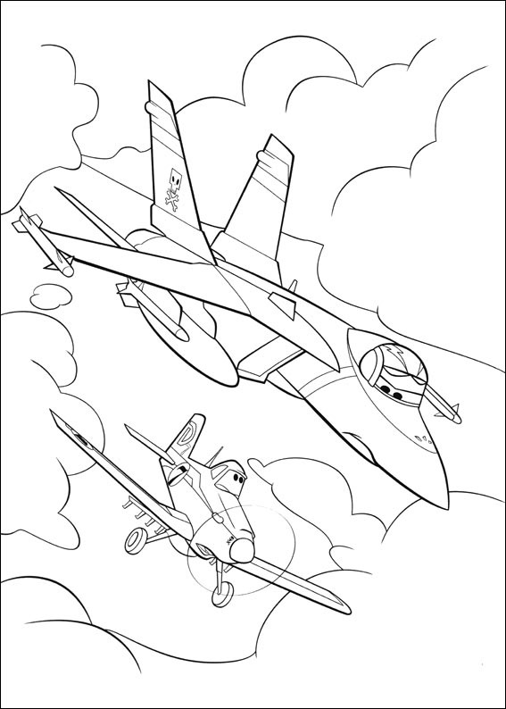 ぬりえページ: 飛行機 (アニメ映画) #132818 - 無料の印刷可能なぬりえページ
