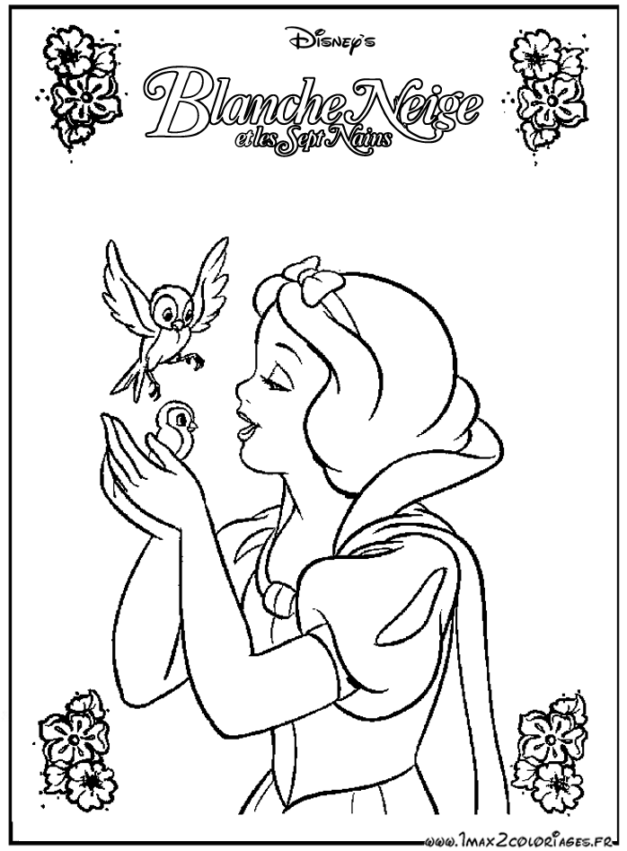 ぬりえページ: 白雪姫と七人のこびと (アニメ映画) #133859 - 無料の印刷可能なぬりえページ