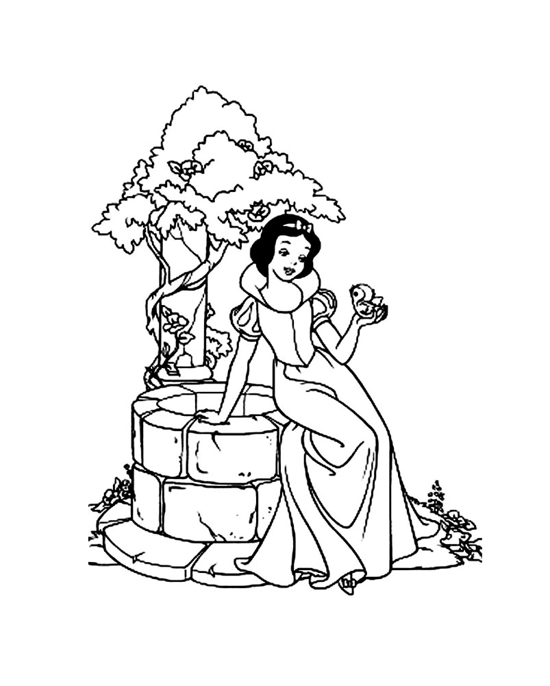 ぬりえページ: 白雪姫と七人のこびと (アニメ映画) #133868 - 無料の印刷可能なぬりえページ