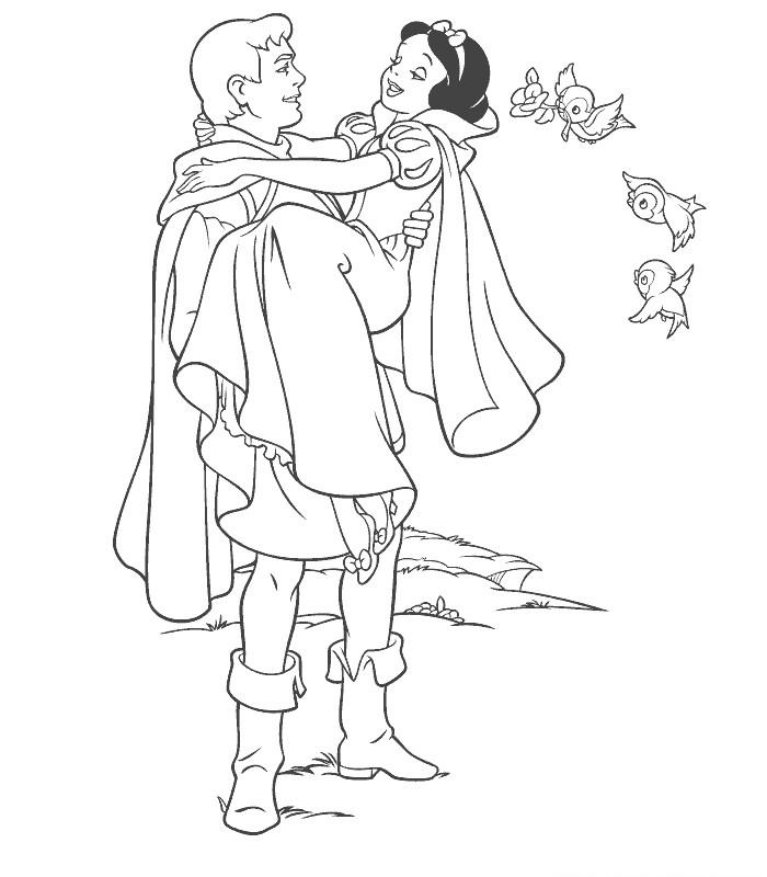 ぬりえページ: 白雪姫と七人のこびと (アニメ映画) #133943 - 無料の印刷可能なぬりえページ