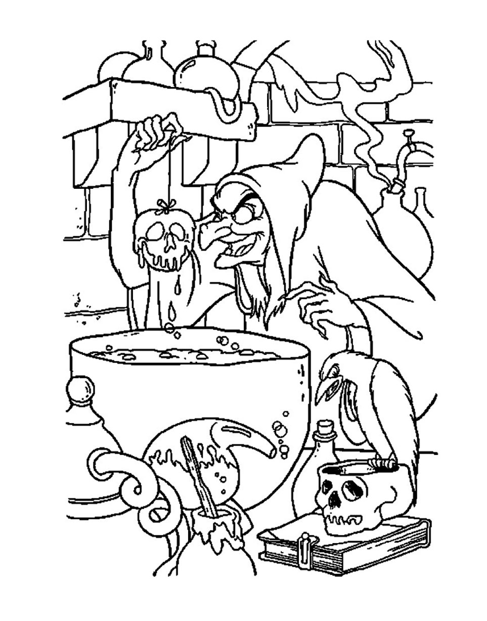 ぬりえページ: 白雪姫と七人のこびと (アニメ映画) #133956 - 無料の印刷可能なぬりえページ
