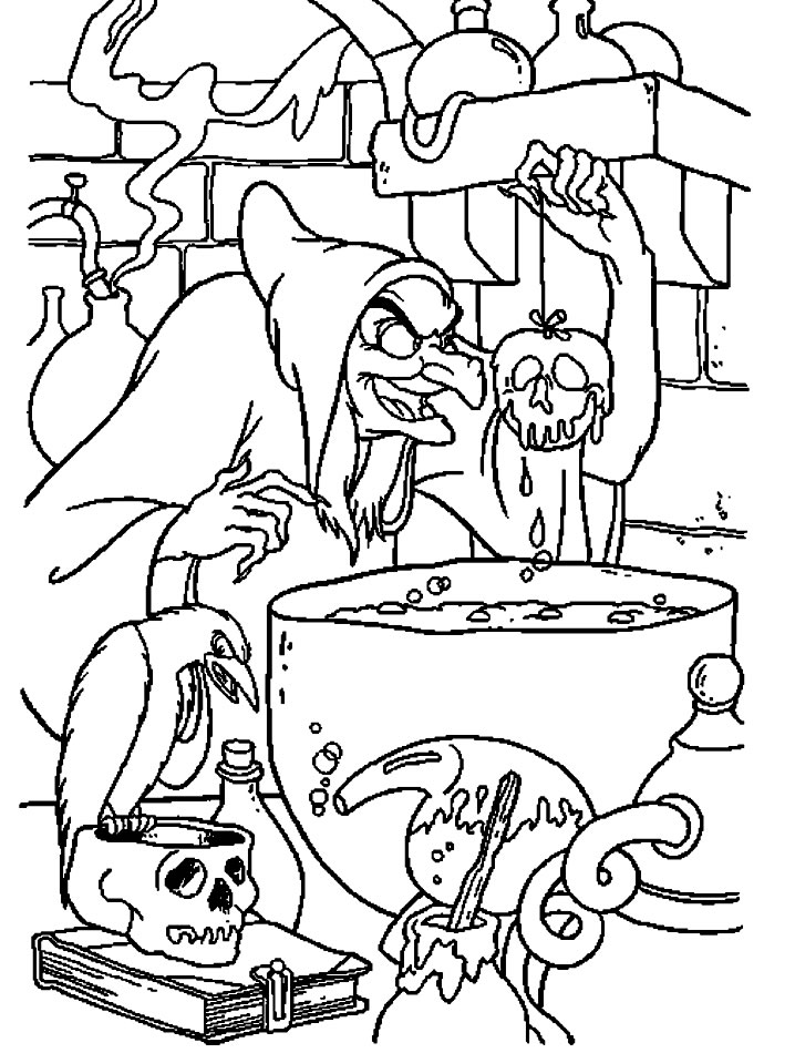 ぬりえページ: 白雪姫と七人のこびと (アニメ映画) #134007 - 無料の印刷可能なぬりえページ