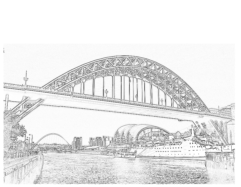 ぬりえページ: 橋 (建物と建築) #62838 - 無料の印刷可能なぬりえページ