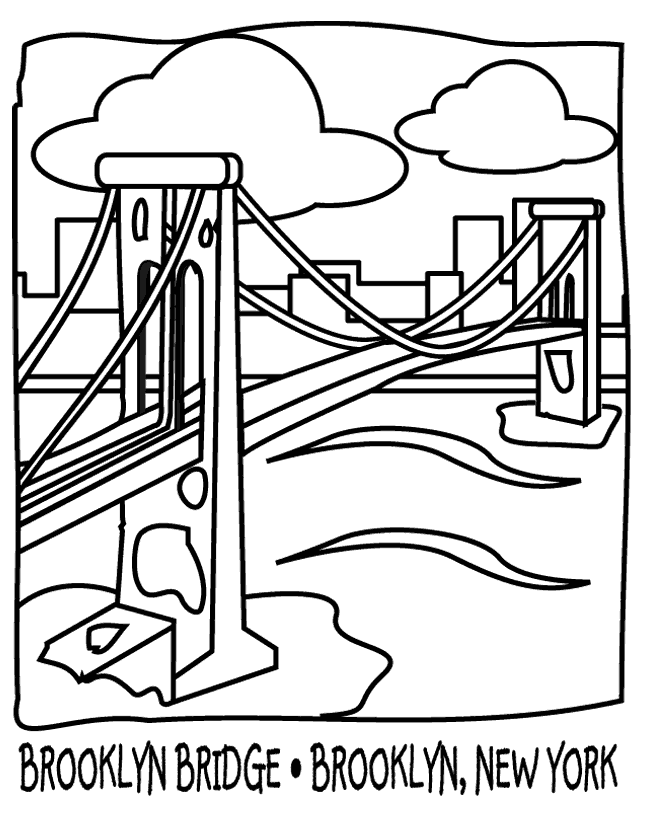 ぬりえページ: 橋 (建物と建築) #62849 - 無料の印刷可能なぬりえページ