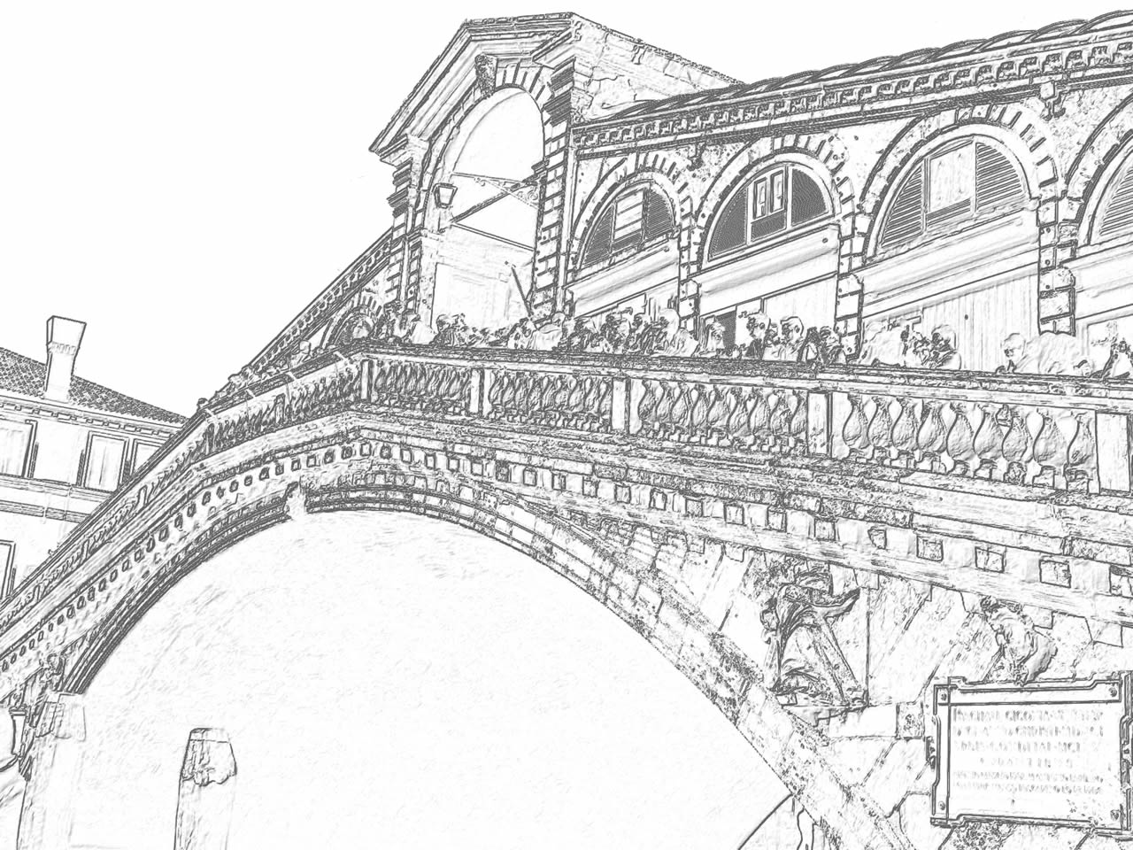 ぬりえページ: 橋 (建物と建築) #62912 - 無料の印刷可能なぬりえページ