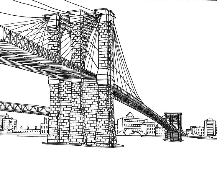ぬりえページ: 橋 (建物と建築) #62951 - 無料の印刷可能なぬりえページ