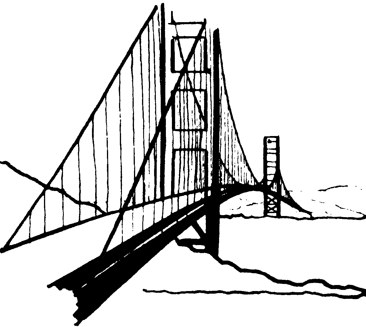 ぬりえページ: 橋 (建物と建築) #62995 - 無料の印刷可能なぬりえページ