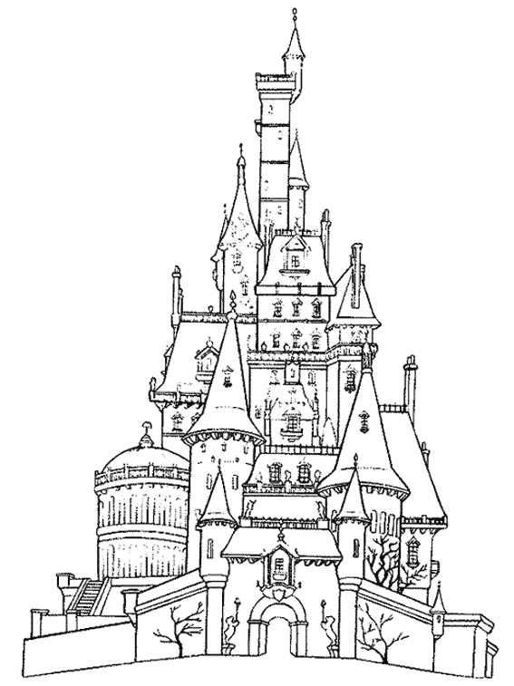 ぬりえページ: 城 (建物と建築) #62032 - 無料の印刷可能なぬりえページ