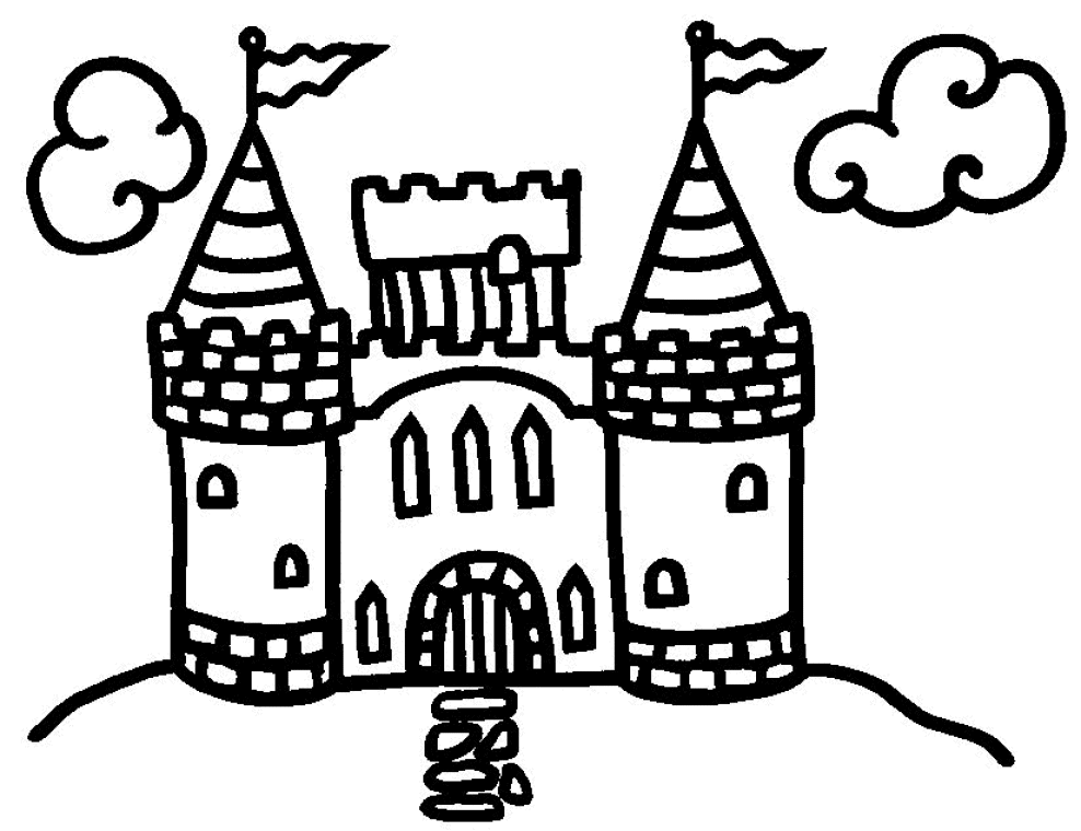 ぬりえページ: 城 (建物と建築) #62033 - 無料の印刷可能なぬりえページ