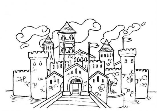 ぬりえページ: 城 (建物と建築) #62043 - 無料の印刷可能なぬりえページ