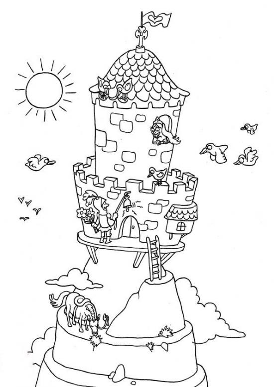 ぬりえページ: 城 (建物と建築) #62084 - 無料の印刷可能なぬりえページ