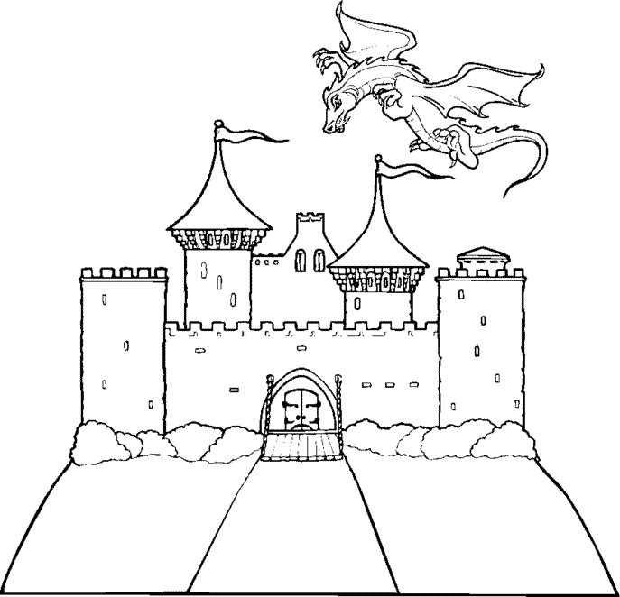 ぬりえページ: 城 (建物と建築) #62106 - 無料の印刷可能なぬりえページ