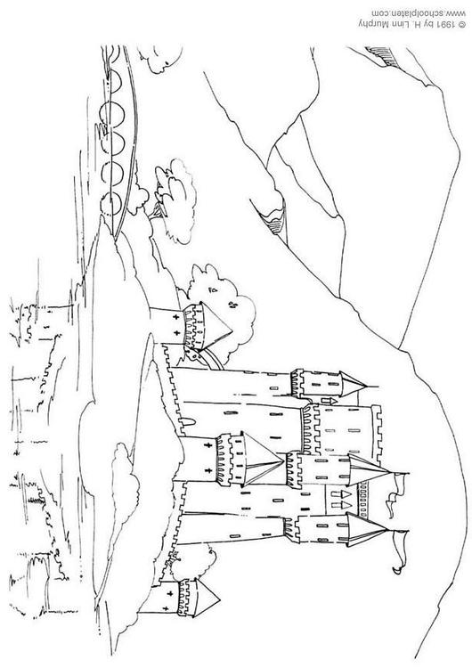 ぬりえページ: 城 (建物と建築) #62115 - 無料の印刷可能なぬりえページ