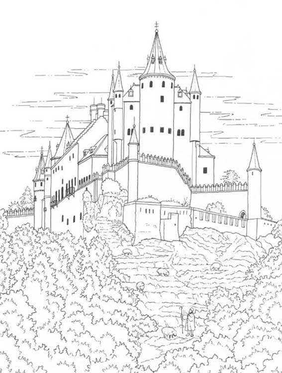ぬりえページ: 城 (建物と建築) #62145 - 無料の印刷可能なぬりえページ