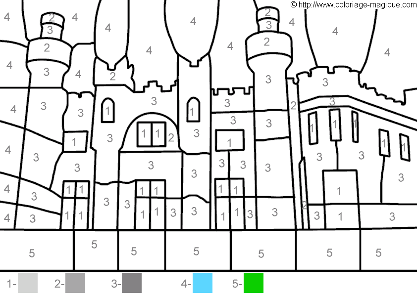 ぬりえページ: 城 (建物と建築) #62192 - 無料の印刷可能なぬりえページ