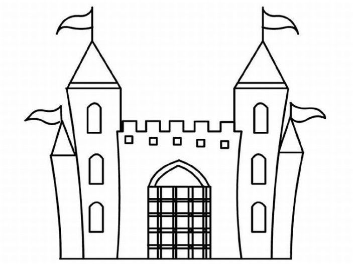 ぬりえページ: 城 (建物と建築) #62211 - 無料の印刷可能なぬりえページ