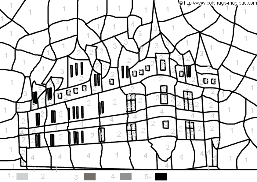 ぬりえページ: 城 (建物と建築) #62259 - 無料の印刷可能なぬりえページ