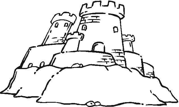 ぬりえページ: 城 (建物と建築) #62306 - 無料の印刷可能なぬりえページ