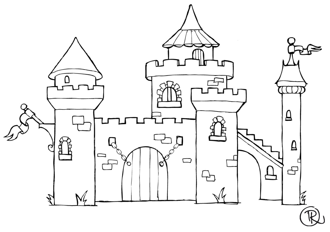 ぬりえページ: 城 (建物と建築) #62315 - 無料の印刷可能なぬりえページ
