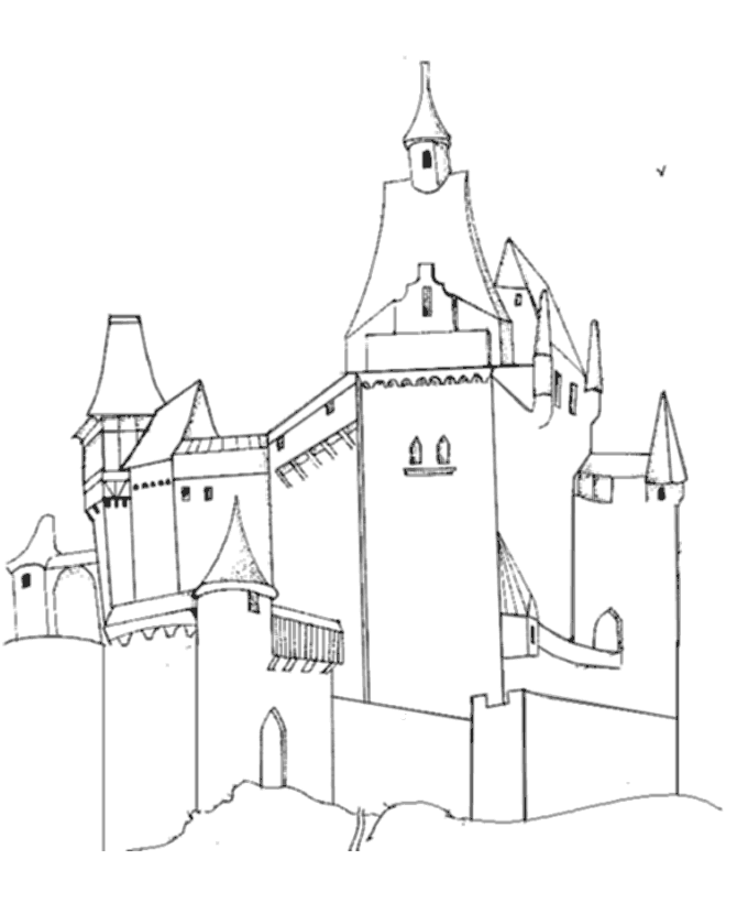 ぬりえページ: 城 (建物と建築) #62329 - 無料の印刷可能なぬりえページ