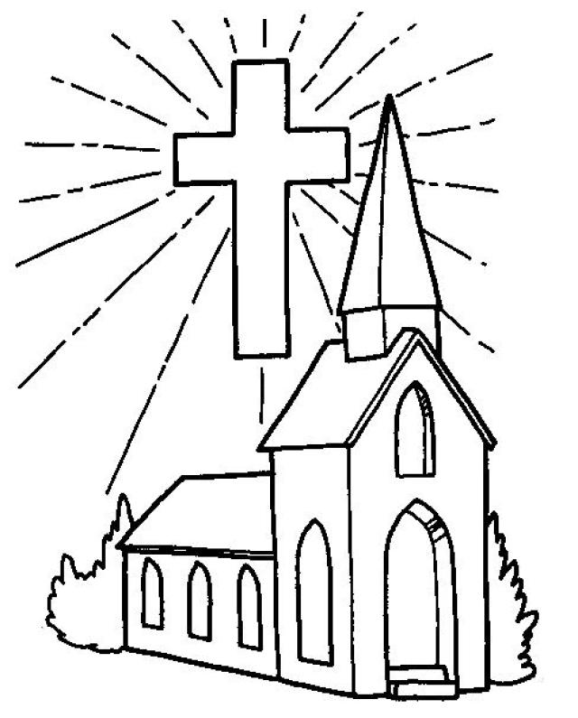 ぬりえページ: 教会 (建物と建築) #64158 - 無料の印刷可能なぬりえページ