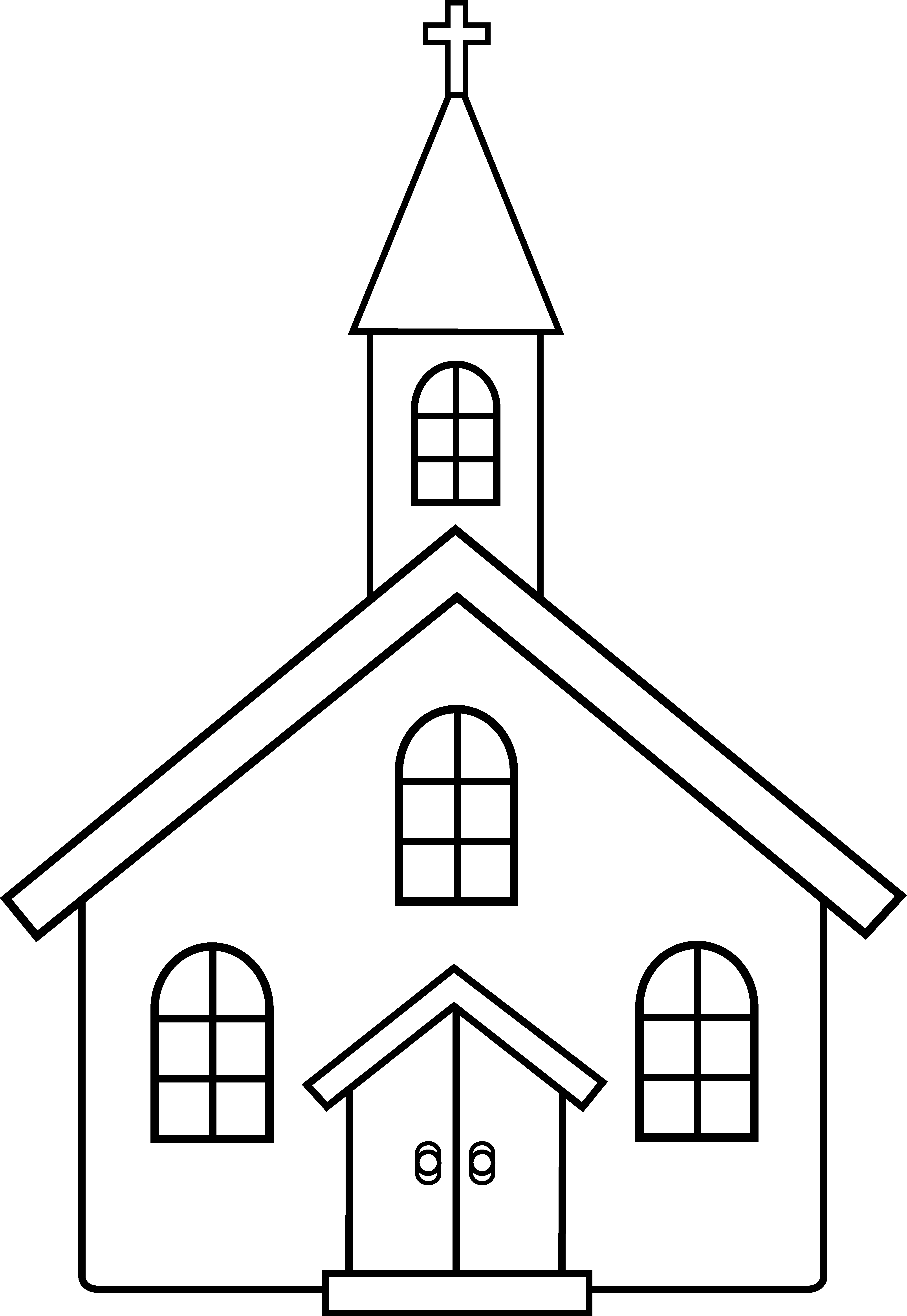 ぬりえページ: 教会 (建物と建築) #64159 - 無料の印刷可能なぬりえページ