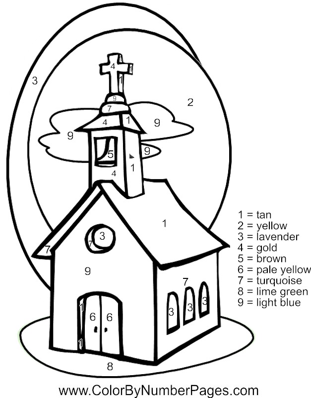 ぬりえページ: 教会 (建物と建築) #64166 - 無料の印刷可能なぬりえページ