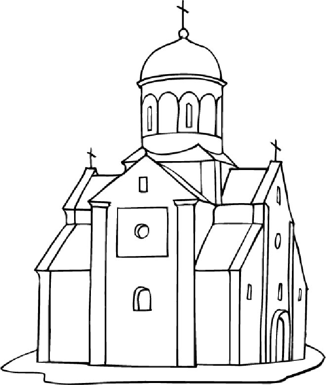 ぬりえページ: 教会 (建物と建築) #64167 - 無料の印刷可能なぬりえページ