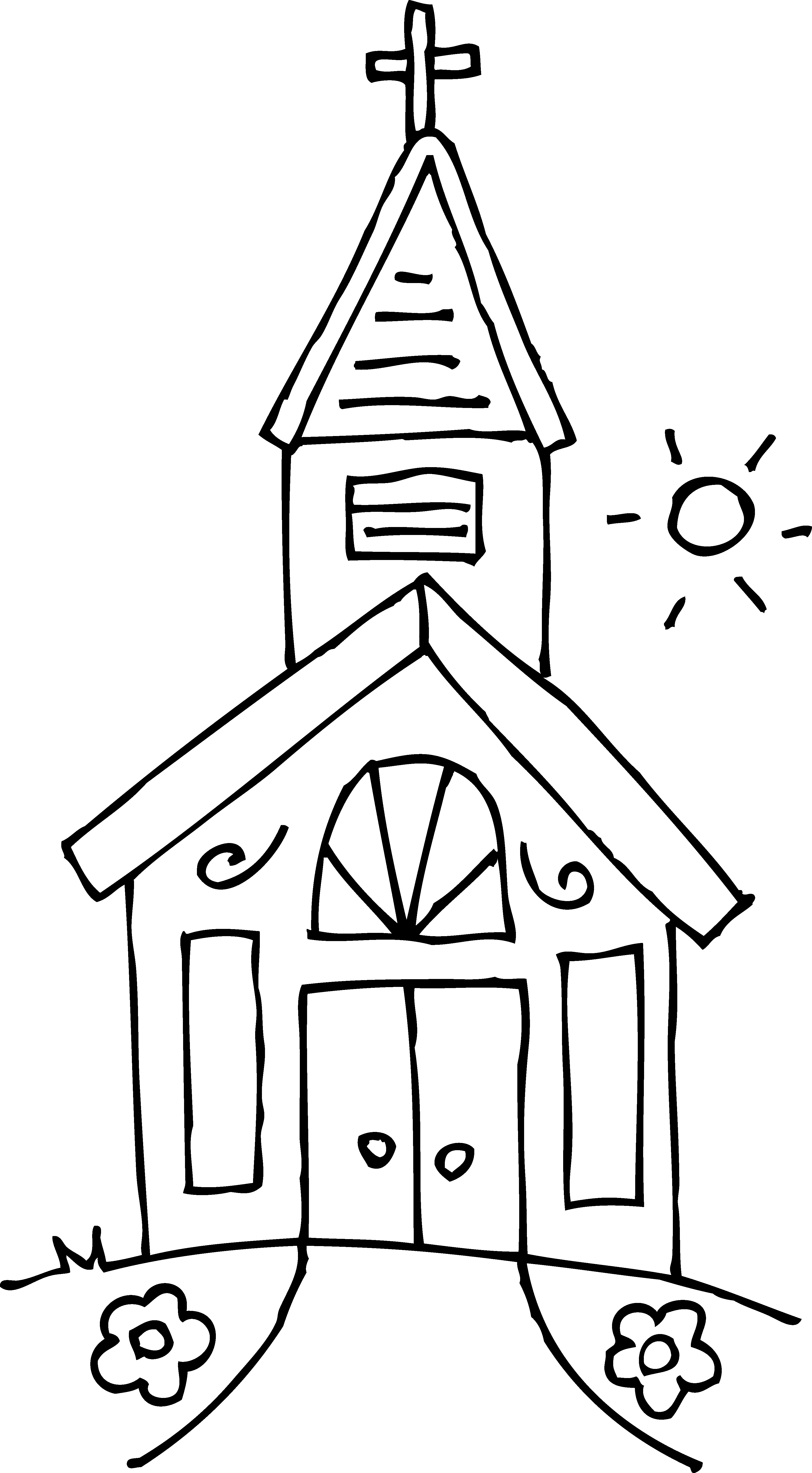 ぬりえページ: 教会 (建物と建築) #64173 - 無料の印刷可能なぬりえページ