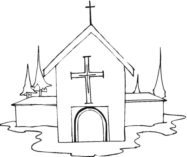 ぬりえページ: 教会 (建物と建築) #64179 - 無料の印刷可能なぬりえページ