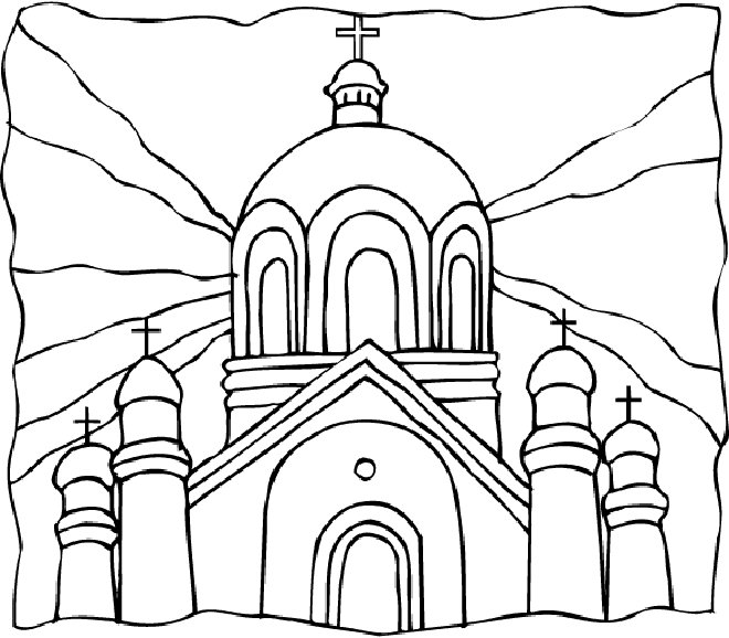 ぬりえページ: 教会 (建物と建築) #64226 - 無料の印刷可能なぬりえページ