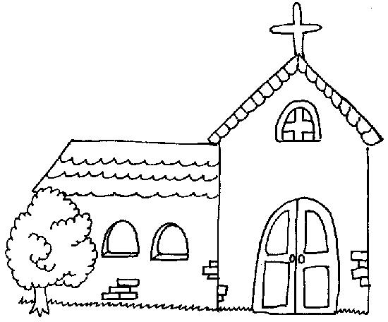 ぬりえページ: 教会 (建物と建築) #64234 - 無料の印刷可能なぬりえページ