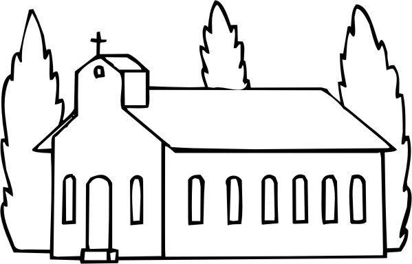 ぬりえページ: 教会 (建物と建築) #64259 - 無料の印刷可能なぬりえページ