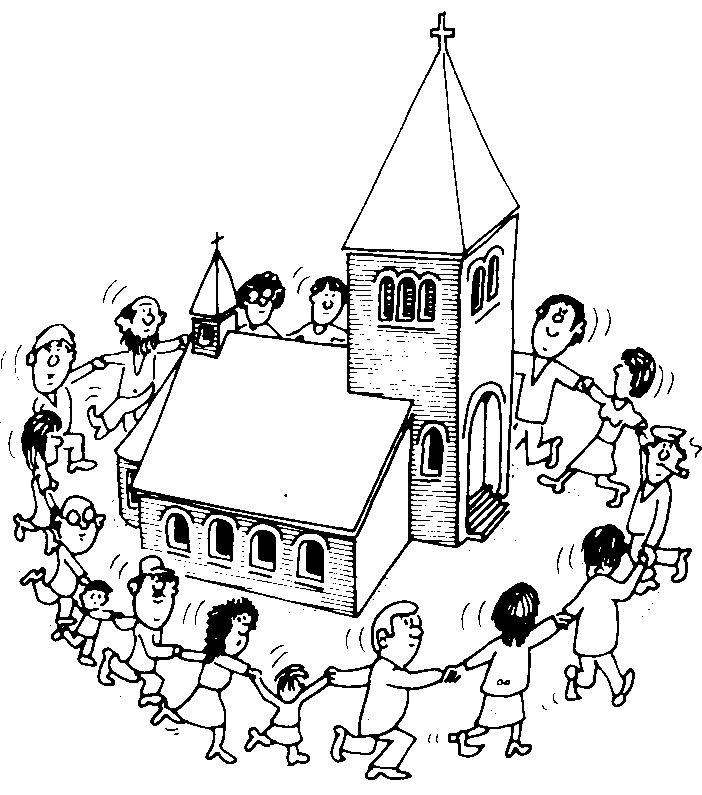 ぬりえページ: 教会 (建物と建築) #64284 - 無料の印刷可能なぬりえページ